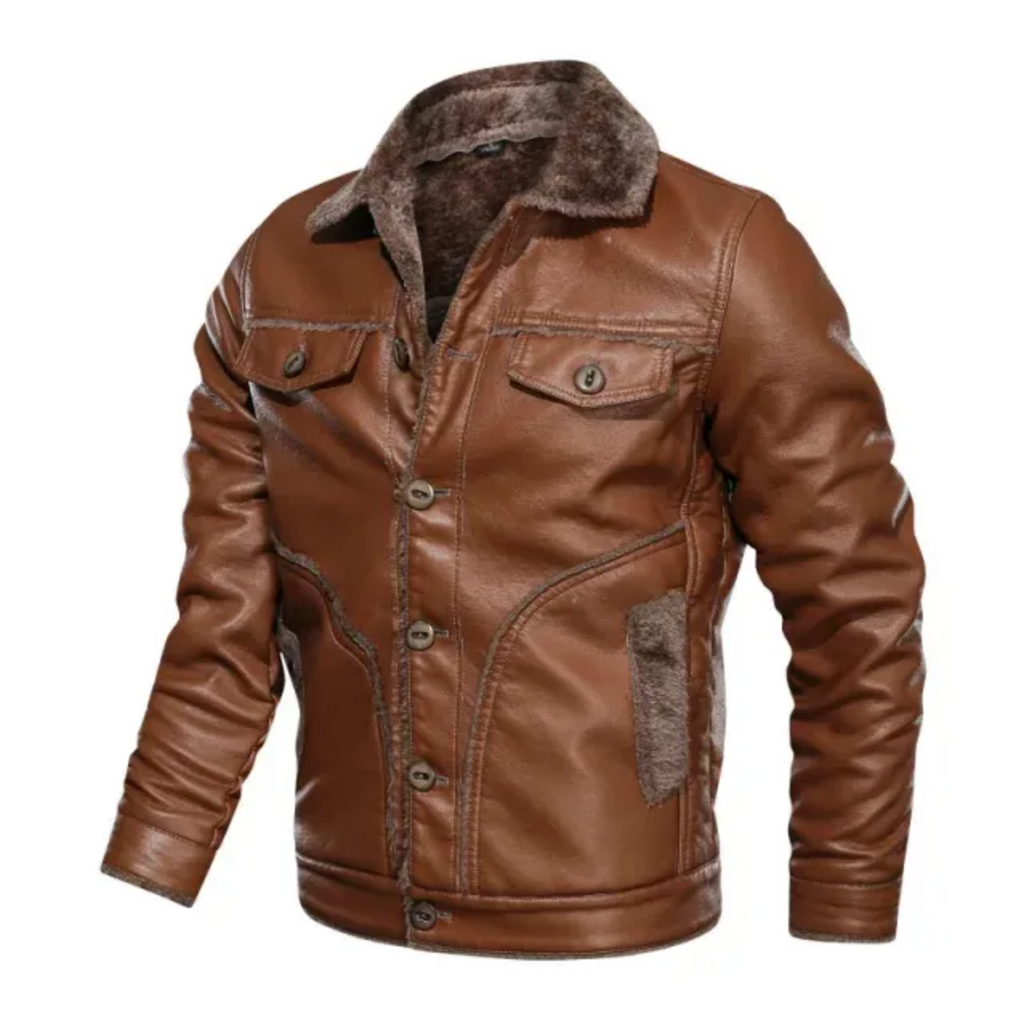 Casual Style Leather Jacket