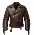 Riven Brown Motorcycle Jacket