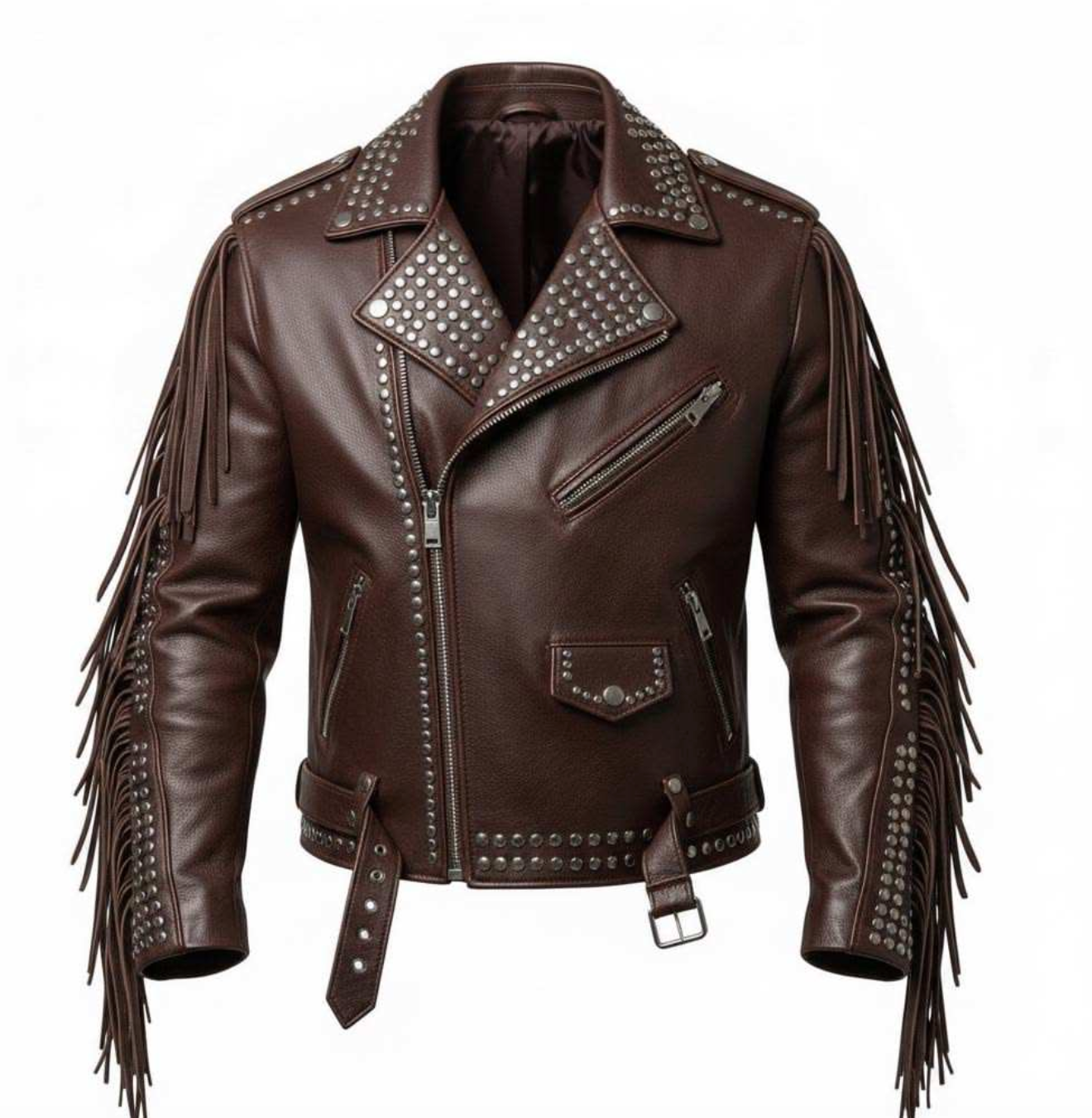Riven Brown Motorcycle Jacket
